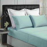 Park Avenue 500TC Soft Natural Bamboo Cotton Sheet Set Breathable Bedding - Queen - Fog